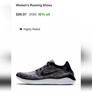 Nike Free RN Flyknit Shoe womens size 10